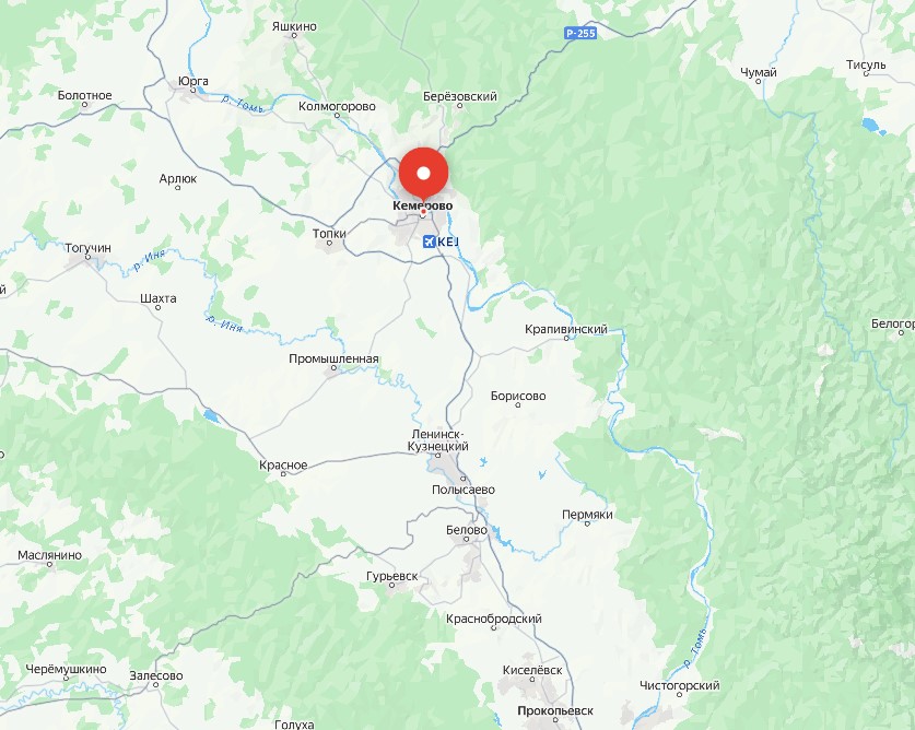 Карта работ по Кемерово и области